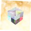 GLEAVI Optical Glass RGB Dispersion Cube for Physics Teaching Arts Decor Prism for Light Refraction Experiments and Educational Use view 3