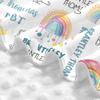 Personalized Winter Baby Car Seat Cover with Name Rainbow Winter Car Seat Cover for Baby Seat or Stroller Custom Infant Car Seat Covers Minky Blankets Nursing Cover Breastfeeding Scarf view 4