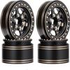 1.9'' Heavy Brass Beadlock Wheel Rims with Scale Hardware for 1/10 RC Crawler SCX10 Capra Wraith RR10 TRX4 TRX6 RGT 86100 Redcat view 1