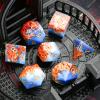 7pcs D&D Dice Set,Sharp Edge DND Dice RPG Polyhedral Resin Dice Set for RPG Table Game view 3