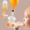 ARHEQI Breathing Exerciser for Kids, Sensory Toys with Whistle, Floating Blow Pipe Balls, Balloon Launcher, Autism Speech Therapy Toys for 3 4 5 6 7 Year Old Boys Girls Gifts-Yellow view 1