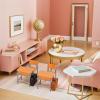 4 Sets Dollhouse Desk Chair Set School Model Mini Schoolbags Miniature School Furniture Set for Collectors Decor view 3