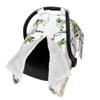 Personalized Car Seat Covers Canopy Cover with Name Sloth Winter Car Seat Covers for Boys Girls Custom Infant Carseat Covers Minky Western Baby Blanket Nursing Cover Breastfeeding Scarf view 2