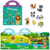 Reusable Sticker Book for Kids, 5 Sets Educational Learning Toys Travel Stickers Activity Books for Toddler Girls Boys Age 3+ Birthday Gifts - Fairy, Ocean, Farm, Dinosaur & Animals view 3
