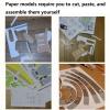 MOOKEENONE 1:33 US F-4B Fighter Military Fighter Aircraft Paper Model Simulation Collection Display (Unassembled Kit) view 2