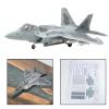MOOKEENONE 1:33 US F-22 Fighter Raptor Military Fighter Aircraft Paper Model Simulation Collection Display (Unassembled Kit) view 3