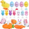 Shitailu 24 PCS Easter Jumping Popper and Wind Up Toys for Kids Gift Boys Girls Toddlers Easter Goodie Bag and Basket Stuffers Egg Fillers Gifts Hunt Party Favors (Easter Toys) view 1