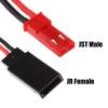 AEDIKO 5 Pairs JST Plug to JR Connector Male Female Cable 10cm Servo Adapter Wire for RC Plane Helicopter Car (JST to JR-10pcs) view 4