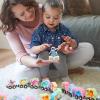 LovesTown Magnetic Train Set for Toddlers, Montessori Learning Toys, Magnet Cars with Animals view 2