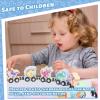 LovesTown Magnetic Train Set for Toddlers, Montessori Learning Toys, Magnet Cars with Animals view 4