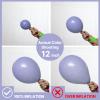 PartyWoo Dusty Blue Balloons 101pcs 12 Inch Boho Dusty Purple Muted Lavender Latex Balloons for Boy Baby Shower Anniversary Bachelorette Graduation Engagement Birthday Party Decorations Blue-F16 view 4