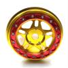 KEBEILEE CNC aluminum bead lock wheel For LOSI Super Baja Rey 2.0 1/6 1pcs (gold+red) view 1
