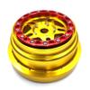KEBEILEE CNC aluminum bead lock wheel For LOSI Super Baja Rey 2.0 1/6 1pcs (gold+red) view 2