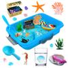 AGENTLAN Ocean Sensory Bin, Ocean Sensory Water Toys with Sea Animal for Toddlers Boys and Girls, Kids Toys Gift Sand Box for Age 3 4 5 6 7 8 view 1