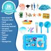 AGENTLAN Ocean Sensory Bin, Ocean Sensory Water Toys with Sea Animal for Toddlers Boys and Girls, Kids Toys Gift Sand Box for Age 3 4 5 6 7 8 view 2