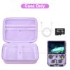 Canboc Carrying Case for G350/ RG40XXV/ RG406V/ RG405V Retro Handheld Game Console, RG40XXV Video Gaming Console Storage Box, Mesh Pocket fits Cable, SD Card, Purple (Case Only) view 2