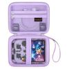 Canboc Carrying Case for G350/ RG40XXV/ RG406V/ RG405V Retro Handheld Game Console, RG40XXV Video Gaming Console Storage Box, Mesh Pocket fits Cable, SD Card, Purple (Case Only) view 3