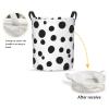 Foruidea Polka Dots Laundry Basket,Laundry Hamper,Collapsible Storage Bin, Oxford Fabric Clothes Baskets,Nursery Hamper For Home,Office,Dorm,Gift Basket view 2