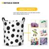 Foruidea Polka Dots Laundry Basket,Laundry Hamper,Collapsible Storage Bin, Oxford Fabric Clothes Baskets,Nursery Hamper For Home,Office,Dorm,Gift Basket view 3