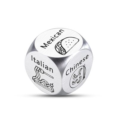 Gag Gifts Valentine Day for Women Men, Anniversary Steel Food Decision Dice Gifts for Couples Girlfriend Boyfriend Wife Husband