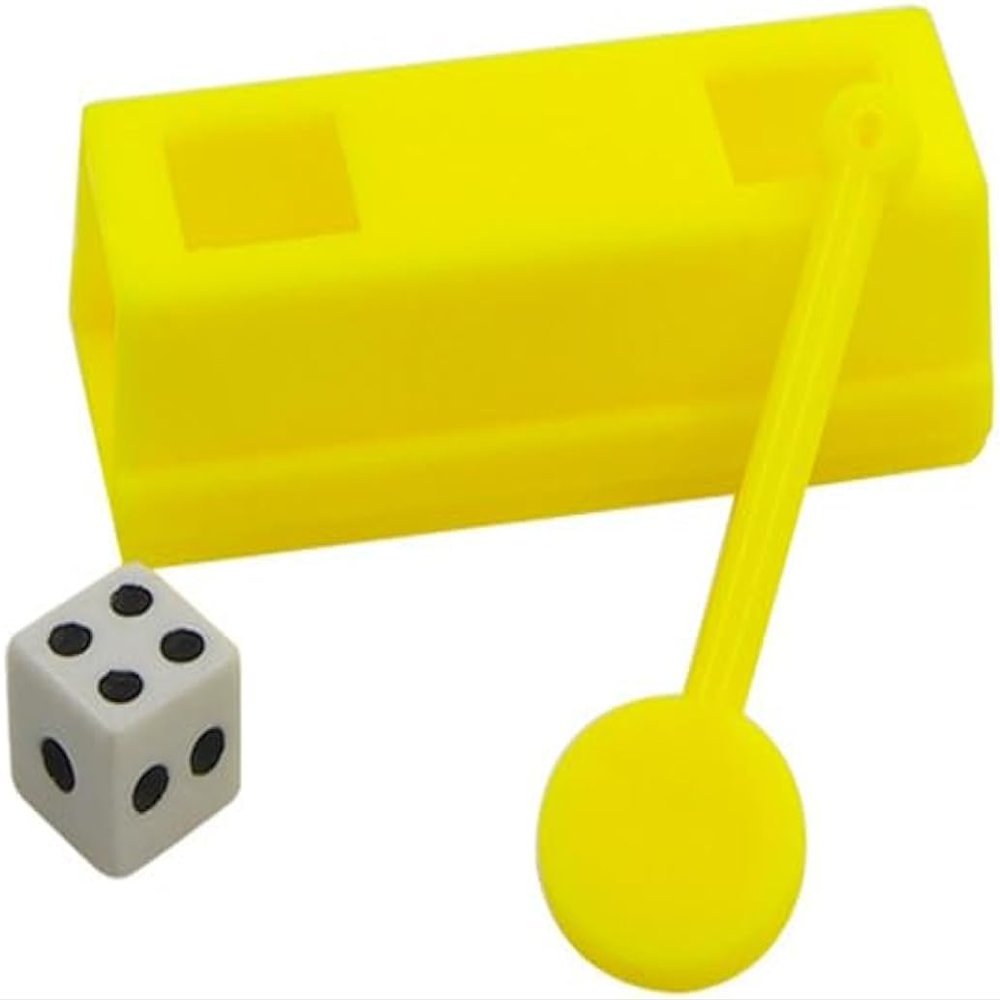 blue-ther Magic Dice Tunnel Magic Tricks Dice Pass Thru Tunnel Points Change Children's Magic Easy to Do Close up Street Gimmicks Props
