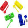 blue-ther Magic Dice Tunnel Magic Tricks Dice Pass Thru Tunnel Points Change Children's Magic Easy to Do Close up Street Gimmicks Props view 4