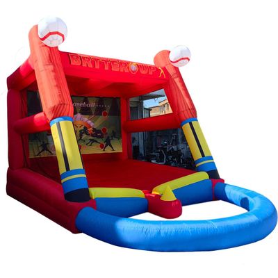 FYTEINFLA Baseball Inflatable Game Batting Cage Sport Games 21.5x13.8x12.8ft with Blower for Outdoor Birthday, Party, School Sport Games