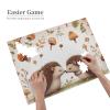 500 Piece Jigsaw Puzzle for Adults Personalized Picture Puzzle Nature Lovely Hedgehog Lovers Customized Wooden Puzzle for Family, Birthday, Wedding, Game Nights Gifts, 20.4"x15" view 3