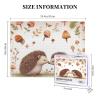 500 Piece Jigsaw Puzzle for Adults Personalized Picture Puzzle Nature Lovely Hedgehog Lovers Customized Wooden Puzzle for Family, Birthday, Wedding, Game Nights Gifts, 20.4"x15" view 4