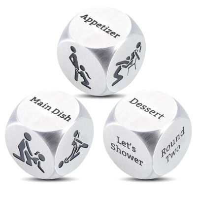 3 Pcs Steel for Him Her Decision Dice 11th Anniversary Steel Gifts for Him Her Couple Gifts for Boyfriend Girlfriend Wedding Gifts for Husband Wife Christmas Birthday Gifts