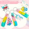 28 Pack Pop Fidget Toys Bulk Keychain for Kids,Mini Pop its with 3D Animal Cute Keychains for School Classroom Gifts,Party Favors for Kids view 4