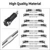 7Pcs Aluminum Alloy Adjustable Turnbuckles Camber Link with Rod Ends Sets Fit for 1/10 Traxxas Slash 4x4/2WD/Hoss 4X4 VXL/2WD/Rustler 4X4 VXL/2WD/Stampede 4X4 VXL /2WD Upgrades,Black view 3