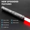 Borlvias Heavy Dueling Pro Light Saber Smooth Swing Motion Control Metal Hilt 16 Sound Fonts Blaster Sword Halloween Party Cosplay Props(Premium RGB, 32inch Blade) view 2