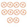 VERBANA Airplane Landing Gear, 10 Pcs RC Model Airplane Landing Gear Super Light Wheel D30mm Kit Spare Part for Micro Airplane Plane Accessories Part view 1