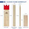 Megwoz Kubb Yard Game Outdoor Games Viking Chess for Adults New Zealand Pine Wooden Toss Game with Carrying Case, Backyard Lawn Game with Measuring Tape for Party Adults view 3