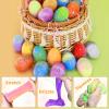 AMENON 24 Pack Easter Basket Filled with Butter Slime Kit Non-Sticky,Eggs Slime Stress Relief Squeeze Toys Surprise Egg for Kids Easter Hunt,Basket Stuffers for Classroom Prize and Party Favors view 2