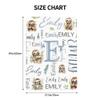 Personalized Baby Car Seat Cover Custom Name CarSeat Canopy Customized Sloth Newborn Nursing Breastfeeding Cover Minky Baby Blanket Infant Car Seat Canopies for Baby Girls Boys view 3