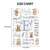 Personalized Baby Car Seat Cover Custom Name CarSeat Canopy Customized Bear Newborn Nursing Breastfeeding Cover Minky Baby Blanket Infant Car Seat Canopies for Baby Girls Boys view 3