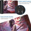 JVGFYNKL for TCG Playmat, Playmat with Zones, 24x14 in Non-Slip Rubber for MTG Playmat with Drawstring Travel Pouch and 6 Dice, Anime Girl for MTG Mat, Card Game Playmats view 3