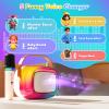 Karaoke Machine for Kids, Girl Toys Christmas Birthday Gifts for Ages 4-12 Girls, Boys, Guyucom Portable Bluetooth Karaoke Machines with 1 Wireless Mic for 4,5,6,7,8,9,10,11,12+ Year Old Kid Party view 2