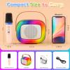 Karaoke Machine for Kids, Girl Toys Christmas Birthday Gifts for Ages 4-12 Girls, Boys, Guyucom Portable Bluetooth Karaoke Machines with 1 Wireless Mic for 4,5,6,7,8,9,10,11,12+ Year Old Kid Party view 3