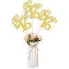 12 PCS Cheers to 16 Centerpiece Sticks Double Sided Glitter 16th Birthday Cake Toppers Number 16 Centerpieces Table Flower Topper Decorations for 16th Birthday Party Centerpiece Supplies Gold view 1