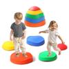 LoomLark Balance Stepping Stones for Kids 5pcs Non-Slip River Stones Obstacle Course Play Indoor and Outdoor Coordination Game Sensory Toys Toddler Ages 3 4 5 6 7 8+ view 1