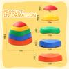 LoomLark Balance Stepping Stones for Kids 5pcs Non-Slip River Stones Obstacle Course Play Indoor and Outdoor Coordination Game Sensory Toys Toddler Ages 3 4 5 6 7 8+ view 2