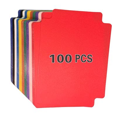 qieoyk Trading Card Dividers 100 Pieces Multicolor Card Dividers with Tabs Plastic Cards Separators for Games and Sports Card Box Divider 2.7 x 3.8 Inches