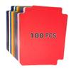 qieoyk Trading Card Dividers 100 Pieces Multicolor Card Dividers with Tabs Plastic Cards Separators for Games and Sports Card Box Divider 2.7 x 3.8 Inches view 1