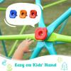 Hapfan 10 ft Climbing Dome Swing Set with Saucer Swing, Jungle Gym for Kids Outdoor Backyard, Supports 800lbs, Easy Asssembly, Rust-Resistant Outdoor Playset for Ages 3-8 8-12 view 4