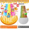 [ 3 Sided Safe Fence ] Extra Width Triple Slip Water Slide with 3-Way Sprinklers, Backyard Lawn Water Slides and 3 Bodyboards with Handle, Summer Outdoor Water Fun Toys for Kids Adults,16Ft x 7Ft view 3