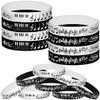 ATSMOICY 48PCS Piano Notes Rubber Bracelets Silicone Wristbands Party Favors-Choir Music Prize Candy Party Decorations Birthday Baby Shower Party Favors view 1