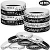 ATSMOICY 48PCS Piano Notes Rubber Bracelets Silicone Wristbands Party Favors-Choir Music Prize Candy Party Decorations Birthday Baby Shower Party Favors view 2